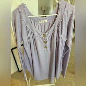We The Free Light Purple Knit Top